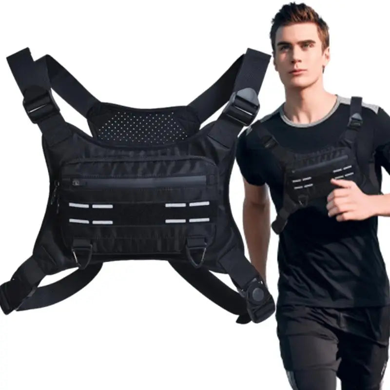 Chaleco Deportivo con Bolsa Frontal Ajustable